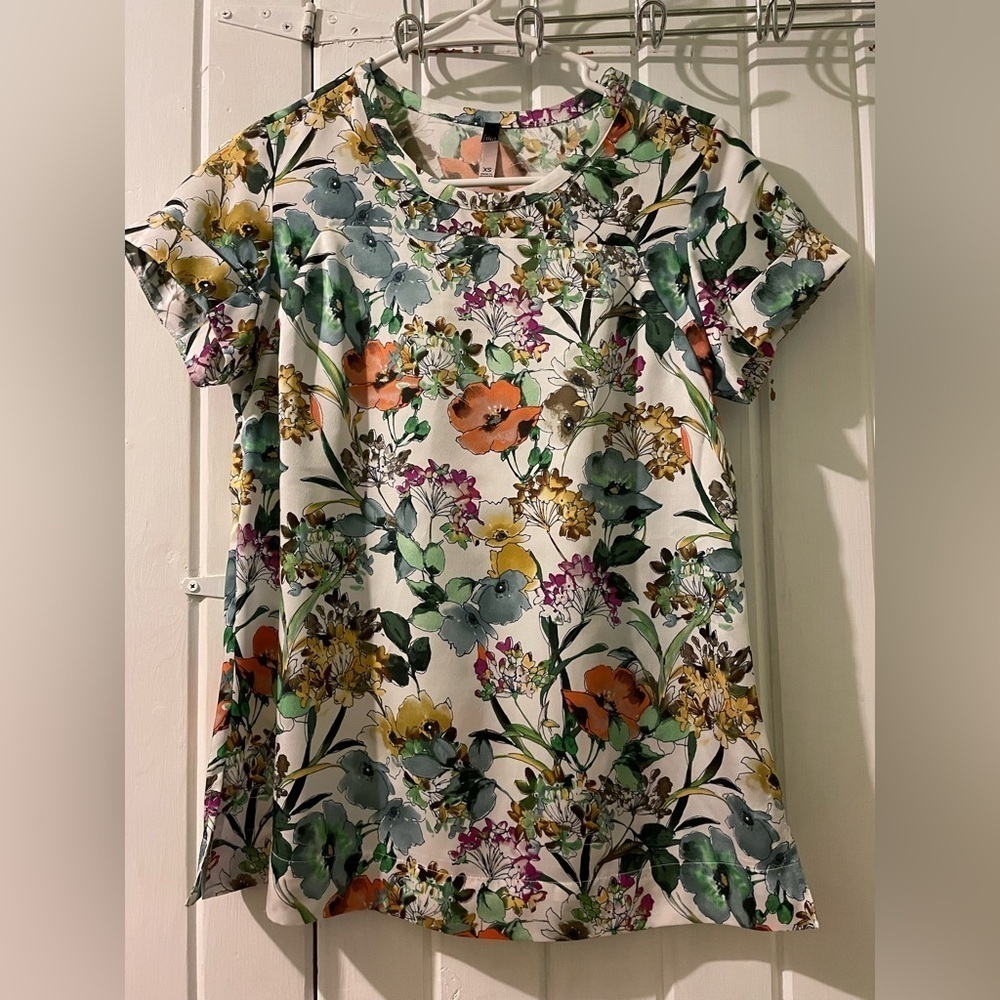The Limited floral short sleeve top X-small EUC